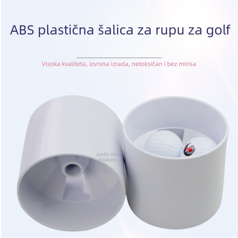 Otklonjivo ABS plastično jezgro za kup golfske rupe, s konusom i odvodnim otvorom