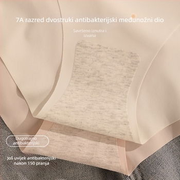 Ice Silk bešavne ženske gaćice s niskim strukom, koži-prijateljan kljun, pamuk klin, prozračne, tanke trokutaste gaćice za djevojke