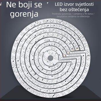 LED traka za rasvjetu stropnog ventilatora s daljinskim upravljanjem i trobojnim prigušivanjem