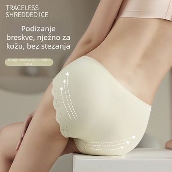 Ženske gaćice Ice Silk, srednji pojas, prozračne, s pamukom u preponi, opuštenog kroja