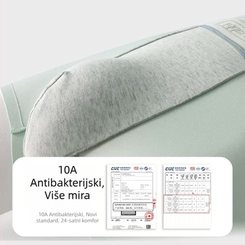 Muške bokserice od modalnog pamuka, prozračne, antibakterijske, s 100% pamukom u preponskom dijelu, srednjeg porasta