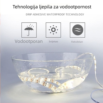 Boja LED traka za pozadinsko osvjetljenje, 5V vodootporna USB napajana traka za kućno kućište televizora