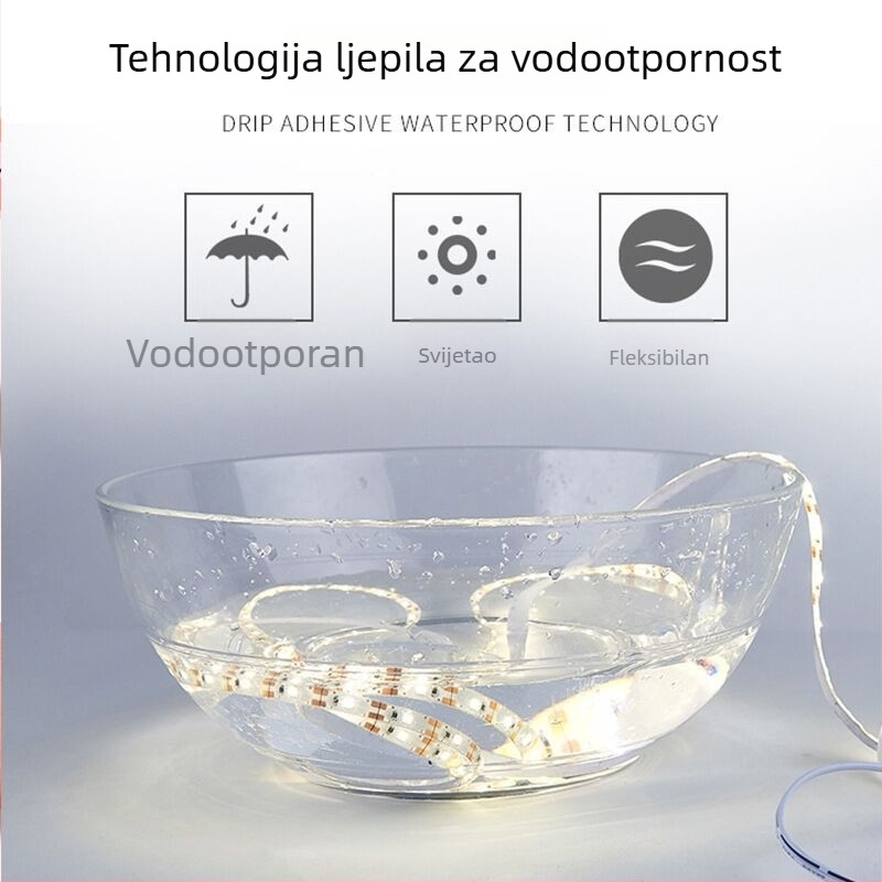 Boja LED traka za pozadinsko osvjetljenje, 5V vodootporna USB napajana traka za kućno kućište televizora