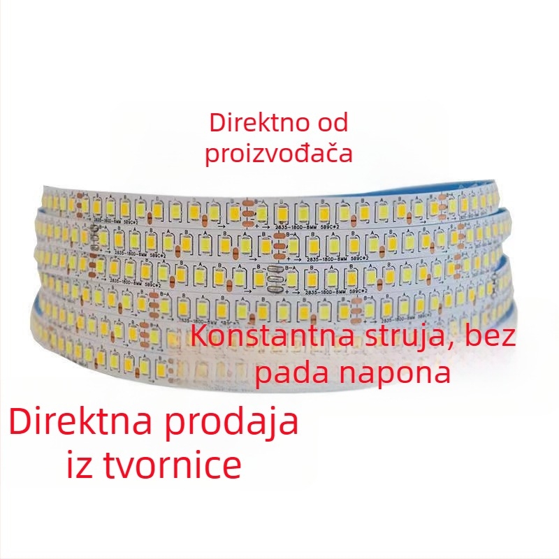 LED stropna svjetiljka jedinstvenog dizajna, zamjenski izvor svjetla, 220V pogon, trobojna mekana LED traka s tlmenjem, 2835 dvobojna temperatura