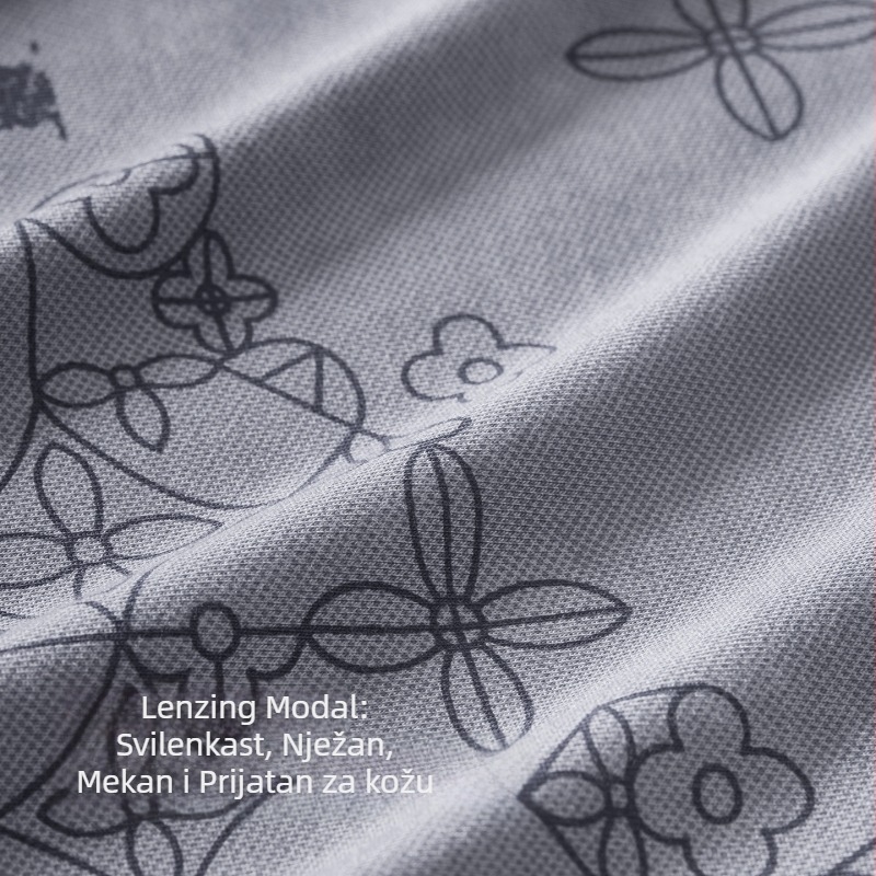 Muške bokserice Lenzing Modal, bez šavova, prozračne boxer briefs s mulberry silk krokom i antibakterijskim predjelom