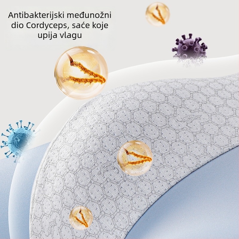Ice Silk muške bokserice, 10A antibakterijski Cordyceps, termoregulacijske, ultra-tanke ljetne bokserice