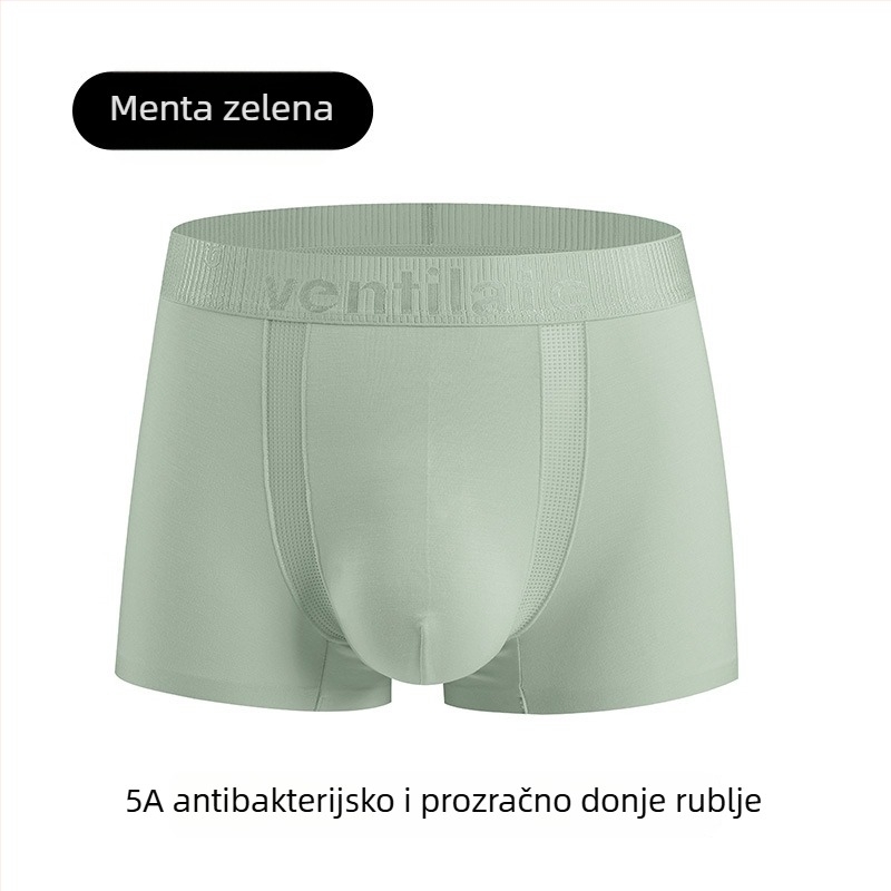 Muške gaćice od modal tkanine za ljeto, tanke boxerice, prozračne, antibakterijske, slobodan kroj, srednja veličina, jednobojne