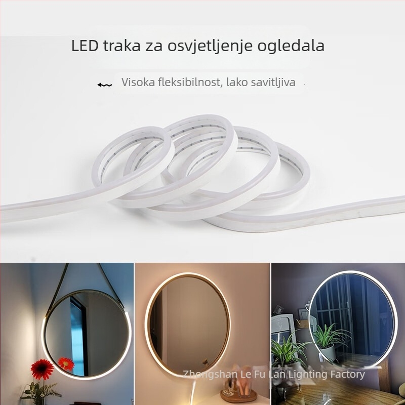 LED traka s dvostrukom bojom temperature za pred ogledalom, SMD2835, širina 5mm/8mm, samoljepljiva