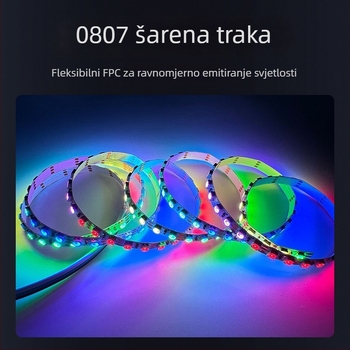 5 mm fantazijska LED traka, model 0807, programabilna linearna mek svjetlosna traka s daljinskim upravljačem