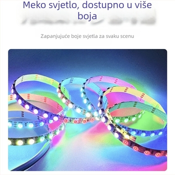 5 mm fantazijska LED traka, model 0807, programabilna linearna mek svjetlosna traka s daljinskim upravljačem