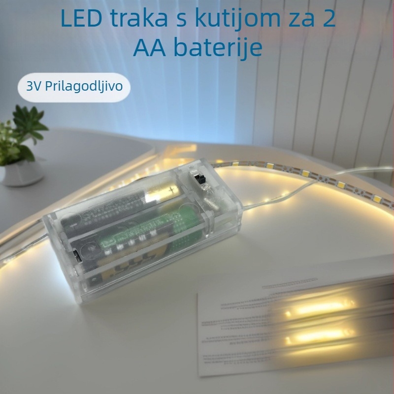 LED traka napajana baterijom 3V2 za dječji okvir, kutiju za poklon i svjetlosno slikanje