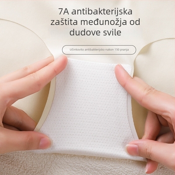 Ženske bezšivne gaćice od ledene svile za jogu i fitness, lagane, antibakterijske, ne stežu, srednji pojas, u jednom komadu, prozračne