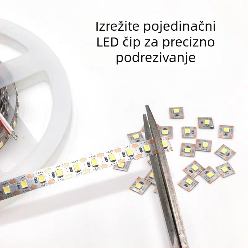 Self-adhesive LED trak za ormariće, može se rezati na segmente, ultra jako osvjetljenje za vinske ormariće i vitrine
