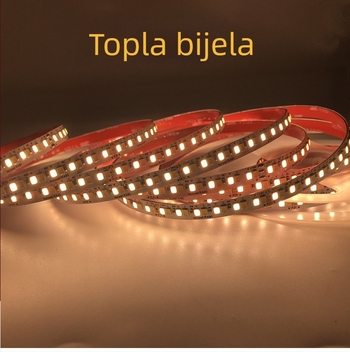 2835 LED mekani svjetlosni trak, 240 LED-a, dvobojna temperatura boje CCT, prilagodljiva jačina, trobojni visok CRI, osvjetljenje ormara niskog napona