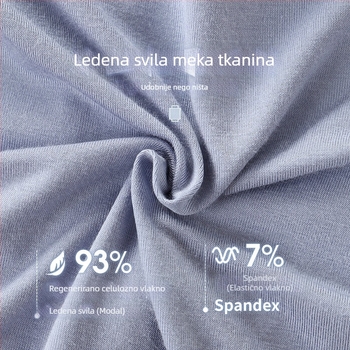 Muške bokserice od modal vlakna, srednji porast struka, Morandi nijanse, mek osjećaj tkanine, otisak