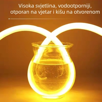 Prilagođena LED kružna traka, 220V, fleksibilna, 2835 LED dioda, neonski sjaj, 360° vodootporno vanjsko osvjetljenje