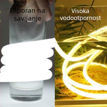 Vanjska 360° kružna fleksibilna LED neonska traka za vodootporni reklamni natpis na izlogu.