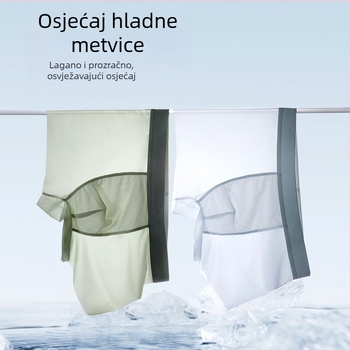 Muške bokserice od ice silk, izuzetno tanke, brzo sušeće, prozračne, bezšivne, jednobojne, velika veličina