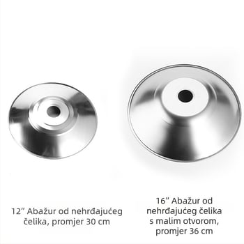 Metalni abažuri za ulične lampe, prilagodljive veličine