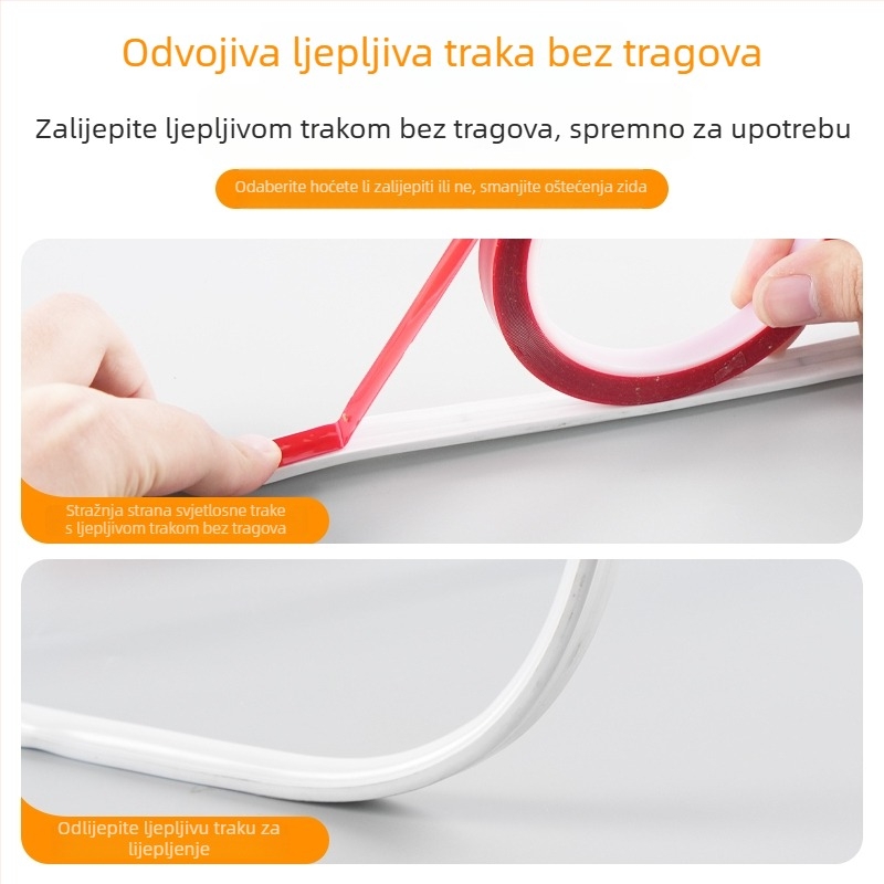 LED trak 220V za unutarnje osvjetljenje – COB LED trak za spavaću sobu uz krevet i pozadinsko osvjetljenje zida televizora, utičnica, ambijentalno svjetlo