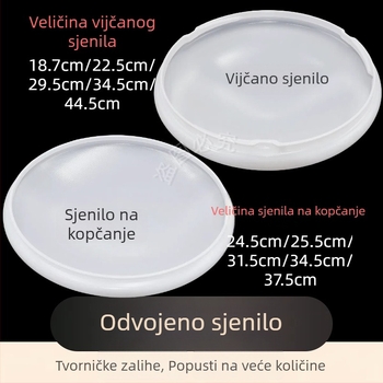 Okružni sjenilo za strop s kopčom i zakretnim rubom, anti-refleksni dizajn – rezervni dodatak za spavaću sobu i hodnik