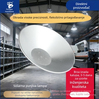 LED kućište lampe s rebrima za raspršivanje topline, aluminijsko kućište od lijevanog aluminija, trostruka zaštita, za radionice, skladišta i supermarkete