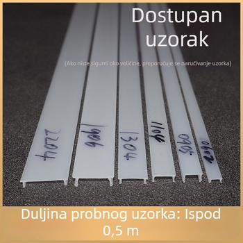 Prilagođeni linearni LED abažur s poklopcem kanala i odvojenim plastičnim kućištem – uzorak