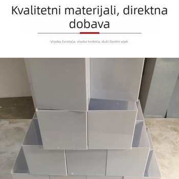 Prozirni akrilni abažur za lampu, cilindričan s zamjenjivim vanjskim kućištem u pravokutnom obliku, PP materijal, ne požuti, prilagodljiv