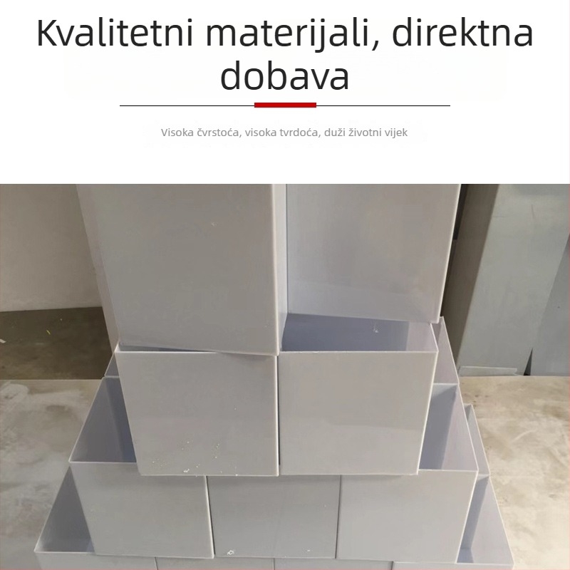 Prozirni akrilni abažur za lampu, cilindričan s zamjenjivim vanjskim kućištem u pravokutnom obliku, PP materijal, ne požuti, prilagodljiv