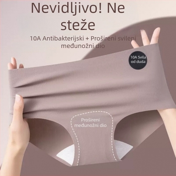 Antibakterijske ljetne ženske gaćice od Ice Silk za jogu, udoban kroj bez pritiska, podstava u području prepona od Mulberry svile