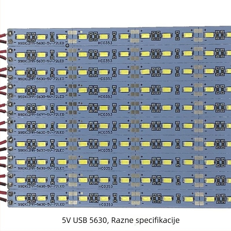 LED traka 5630 s niskim naponom 5V, 72 LED dioda, USB napajanje, stolna i noćna lampa s daljinskim upravljanjem