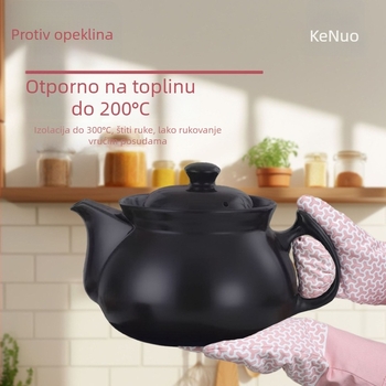 Silikonske rukavice za mikrovalnu pećnicu – debeli, otporni na visoke temperature, izolacijske, geometrijski uzorak šesterokut, izdržljive