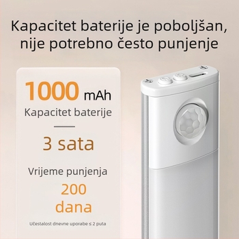 Izuzetno tanko LED svjetlo za ormar sa senzorom pokreta, magnetska samolijepiva traka za garderobu, punjiva rasvjeta za vinske ormariće