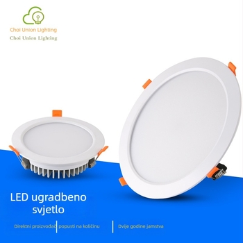 LED kućište za plafon, skriveni ugrađeni downlight set za dnevni boravak i hodnik