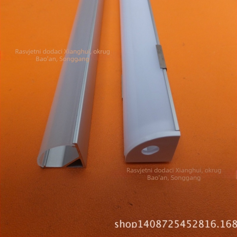 LED Veliko luk rasvjetno kućište 1616, V-oblik aluminijski kanal s PC kućištem