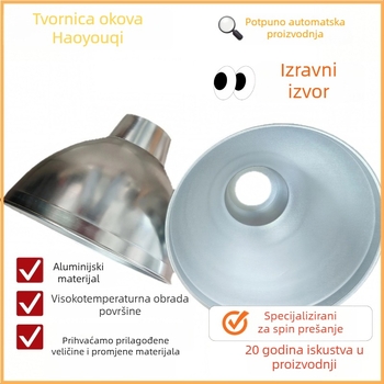 Prilagodljiv abažur i kućište lampe od bakra, aluminija, željeza i nehrđajućeg čelika za industrijsko i rudarsko osvjetljenje, s E27 utičnicom.