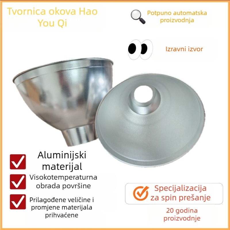 Prilagodljiv abažur i kućište lampe od bakra, aluminija, željeza i nehrđajućeg čelika za industrijsko i rudarsko osvjetljenje, s E27 utičnicom.