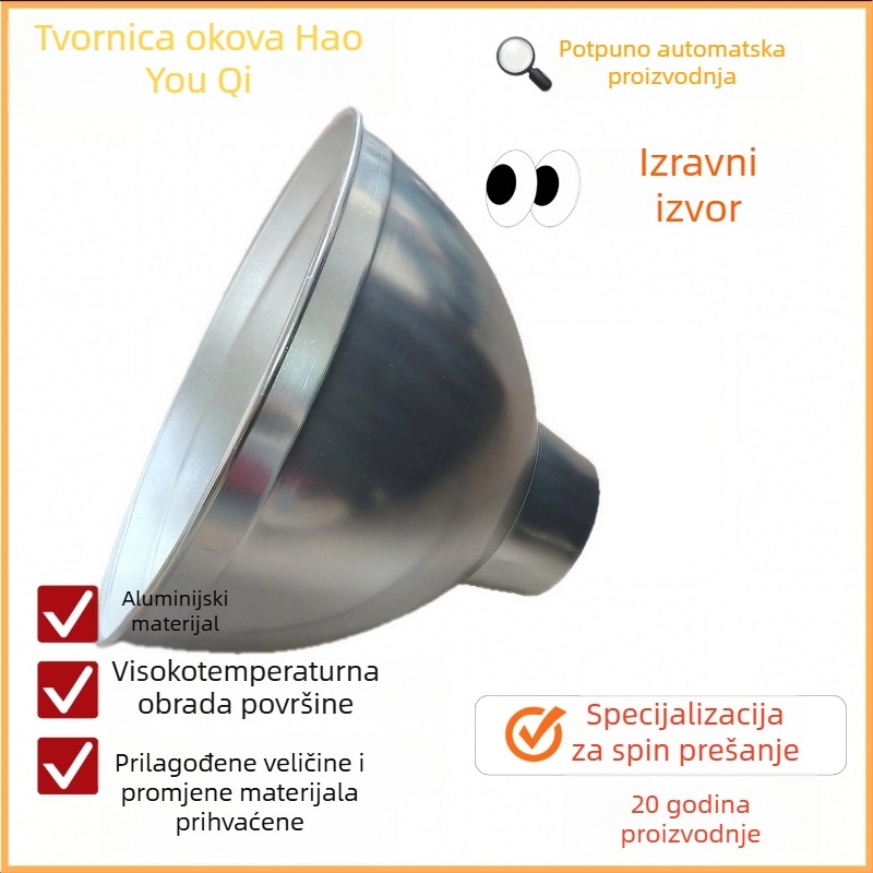 Prilagodljiv abažur i kućište lampe od bakra, aluminija, željeza i nehrđajućeg čelika za industrijsko i rudarsko osvjetljenje, s E27 utičnicom.