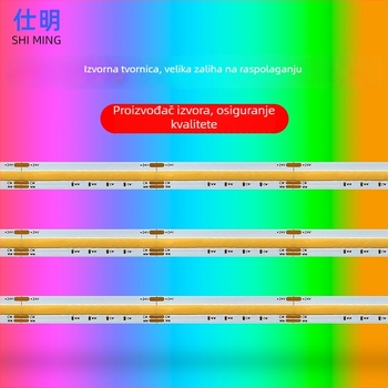 Niskonaponska COB LED traka, 24V RGB, visoka gustoća 640 LED, osvjetljenje ormarića