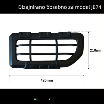 Crni željezni zaštitni poklopac stražnjeg svjetla Suzuki Jimny JB74 (2018+)