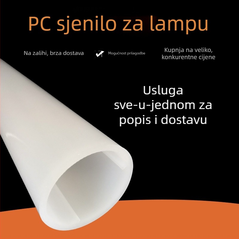 LED sjenilo za linearno osvjetljenje, ekstrudirani PC, veliki panel