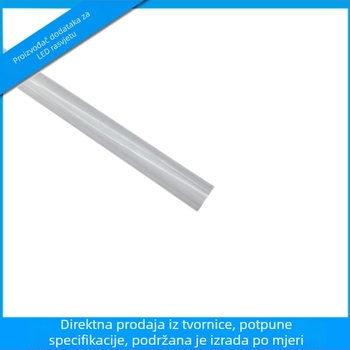 Prozirno ovalni PC kućište lampe s prugama za fluorescencijske/LED cijevi