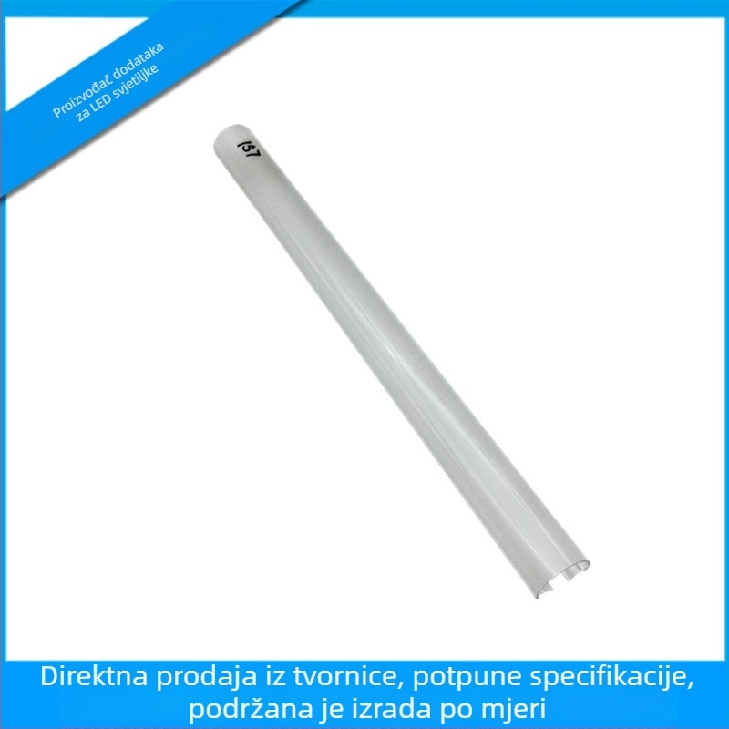 Prozirno ovalni PC kućište lampe s prugama za fluorescencijske/LED cijevi