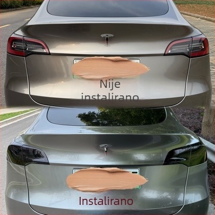 Pokrov stražnjih svjetala za Tesla Model 3/Y, LED modifikacija, tamni zaštitni pokrov