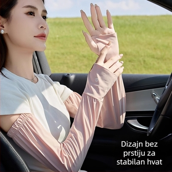 Ljetne rukave za zaštitu od UV za žene vozačice, kratke rukave za vožnju biciklom, Ice Silk materijal
