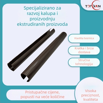 PC jednobojni abažur za LED rasvjetu, plastični akrilni ekstrudirani dijelovi rasvjetnog sustava, prilagođena obrada