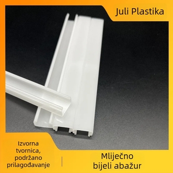 Prilagođeni LED linijski abažur, mliječno bijeli plastični abažur, PC poklopac, pribor za rasvjetu ormara