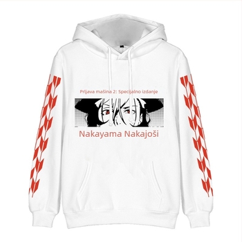 Ženski hoodie širokog kroja s 3D otiskom Bungo Stray Dogs, dugi rukav, poliester