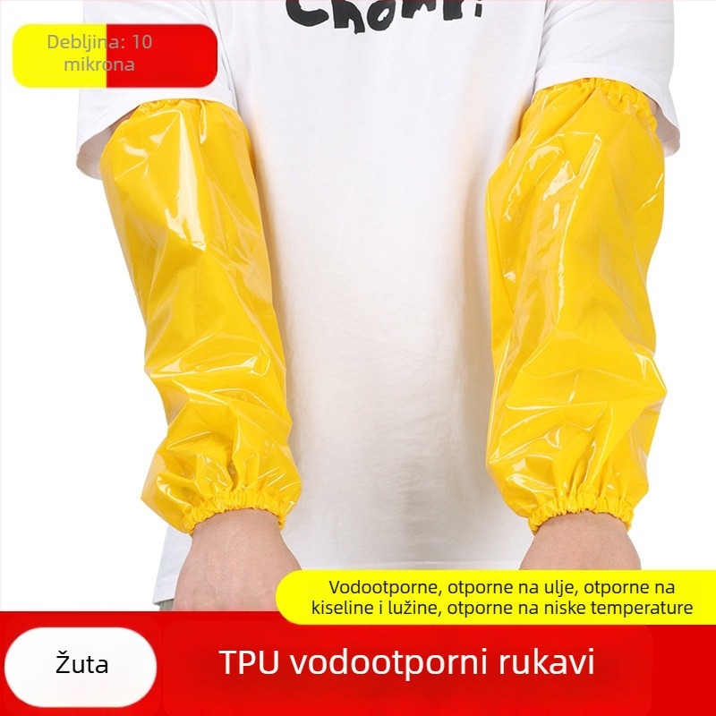 TPU vodootporni rukav za odrasle, unisex, kuhinja i prerada hrane, otporan na masnoće, hladno skladištenje
