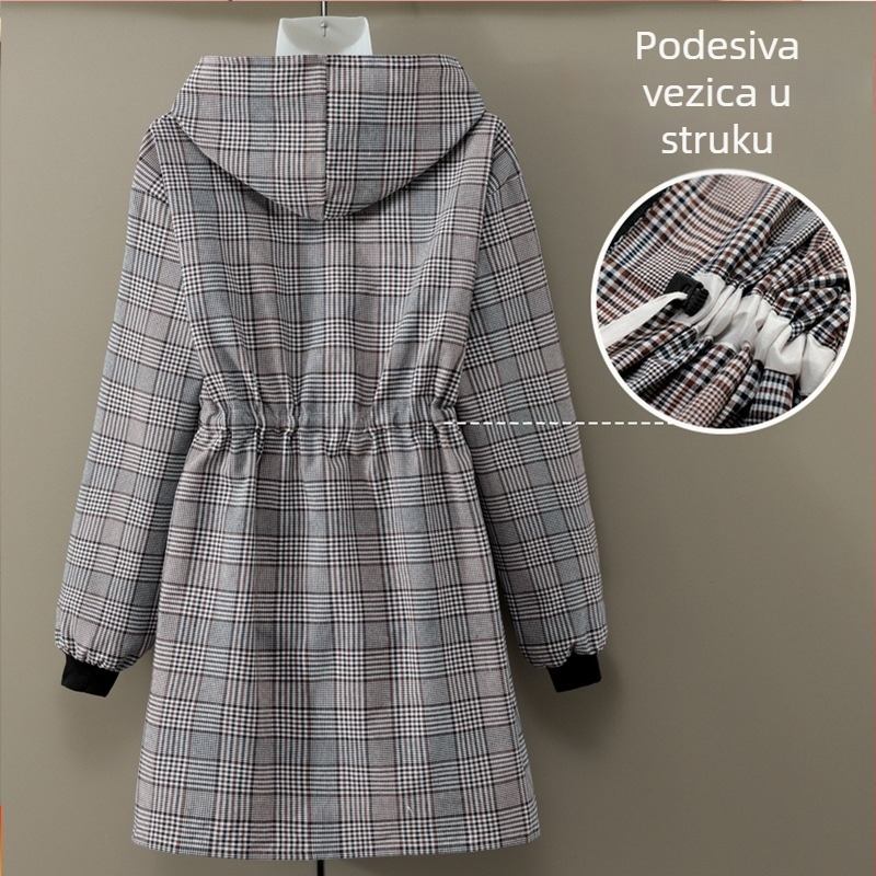 Pamučna kuhinjska pregača s dugim rukavima i zatvaračem, otporna na mrlje, za kuhanje kod kuće, moderan stil